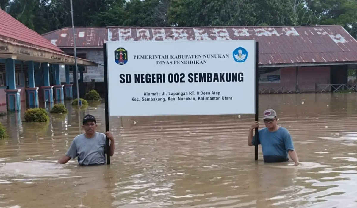 Darurat Banjir di Nunukan, 8 Kecamatan Terendam Akibat Aliran Air dari Malaysia